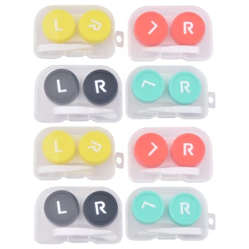

Contact Lens Case 8pcs Contact Lens Box Contact Lens Storage Cases Contact Lens Storage Container for Daily Use (Random Color)