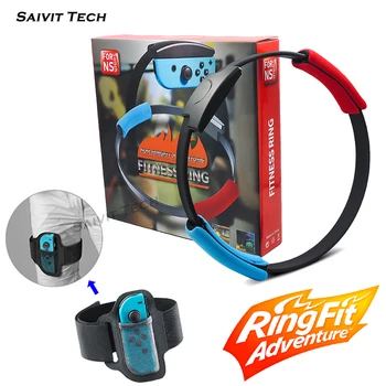 

Nintend Switch Fitness Ring Adjustable Elastic Leg Strap 60cm Ring-Con Grips for Nintendo Switch Ring Fit Adventure Game