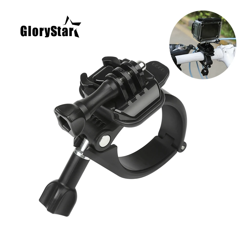 Поворотный зажим на 360 градусов руль для GoPro Hero 8 7 6 5 4 Xiaomi Yi 4K Eken Sjcam Osmo экшн камера Go