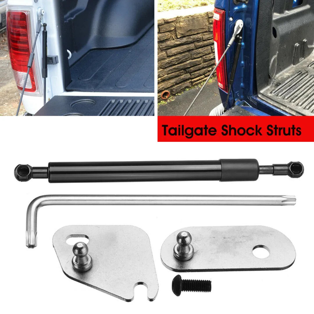 1PC Spring Steel Tailgate Assist Lift Support Shock Strut Damper Kit Controls Tail Gate Drop Rate For Ford F-150 2015-2018