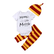 Focusnorm/ Модный комплект одежды для новорожденных мальчиков и девочек от 0 до 18 месяцев, хлопковый комбинезон с короткими рукавами, топы, футболка и штаны, одежда