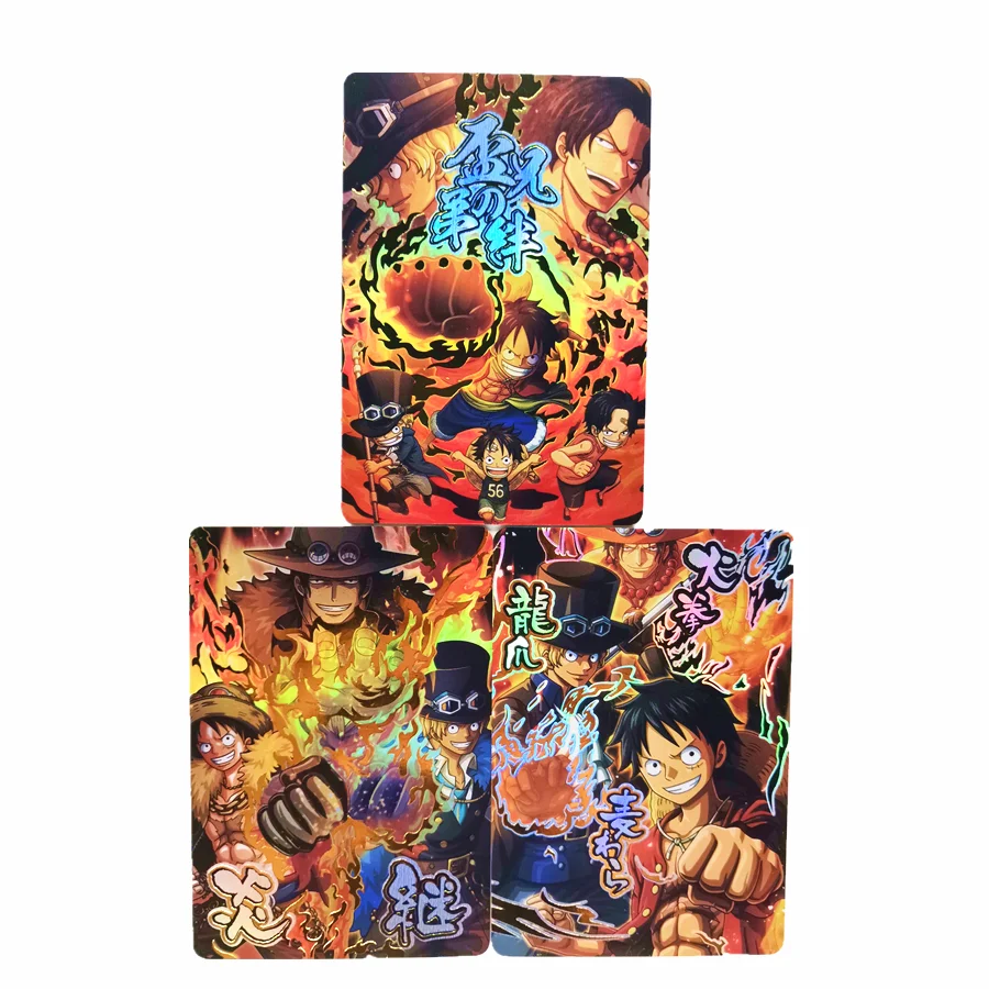 3ピース セットワンピースルフィサボエース3兄弟のおもちゃ趣味趣味グッズゲームコレクションアニメカード Game Collection Cards Aliexpress