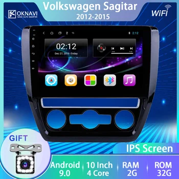 

OKNAVI For VW Volkswagen Sagitar 2012-2015 Multimedia Player Car DVD Radio GPS Navigation Touch IPS Screen 10 Inch Android 9.0