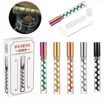 

CBD Ceramic Core Spiral Glass Tube Cigarette Holder Atomizer Glass Tube Twisted Pipe Cigarette Holder Tobacco Fitting