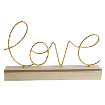 

Bedroom Light Decorative Figurines Birthday Nordic Wooden Home Bedside Layout Gift DIY LED Lamp Ornaments Love Letters