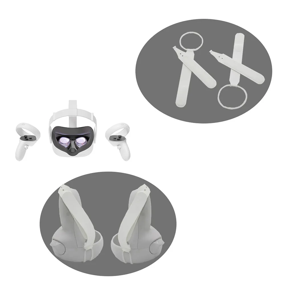 Handle Strap + Hand for Oculus Quest 2 VR Touch Controller Comfortable Grip Wrist Belt Anti-off Knuckle | Электроника