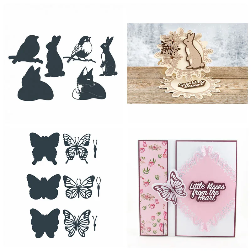 

Lovely Animals Bird Kangaroo Metal Cutting Dies Stencil DIY Scrapbooking For Gift Card Making Handcraft Dies New 2019