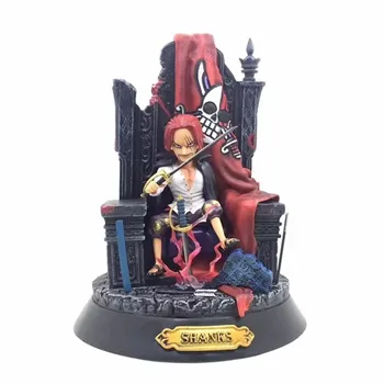 

Anime ONE PIECE Four emperors Red hair Shanks throne Sitting posture statue PVC Action Figure Collection Model Toy B126
