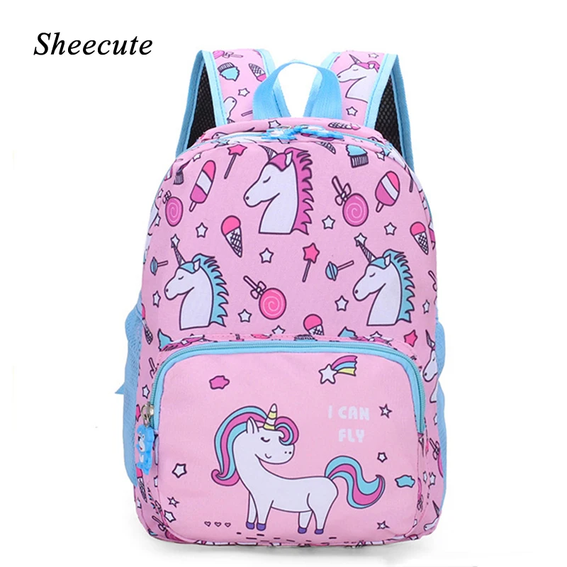 

New Kindergarten Children's School Bag Cartoon Unicorn Toddler Boys and Girls Backpack Large Capacity Kids School Backpack