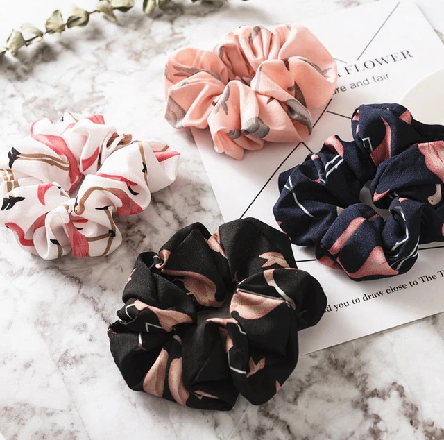 Grande Scrunchy Seta Raso Per Capelli - 15 Cm - Elastico Morbido - Regalo Donna