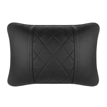 

Driver PU Leather Car Accessories Modern Back Cushion Zipper Solid Sleeping Pain Relief Lumbar Pillow Waist Support Ergonomic