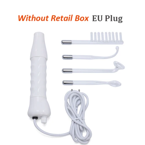 Without Box- EU Plug Замена электротерапии палочка стеклянная трубка высокочастотная машина для лица акне подтяжка кожи Высокая частота уход за кожей лица - Цвет: Without Box- EU Plug