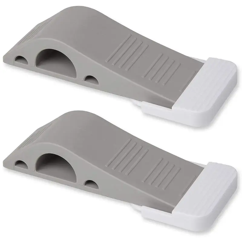 Door Stopper 2 Pack Set Premium Heavy Duty Stop Rubber Wedge with Decorative Storage Holder-Perfect Doorstop for Draft | Обустройство