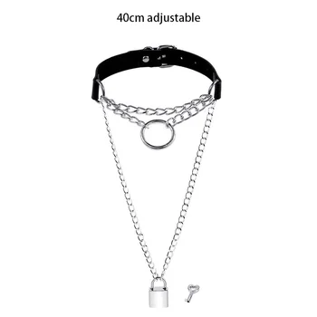 Sexy BDSM Neck Collar Adult Games Rivet Necklace Gothic Leather Harajuku Punk Choker Festival Gift Erotic Sex Toys for Women 18+ 5