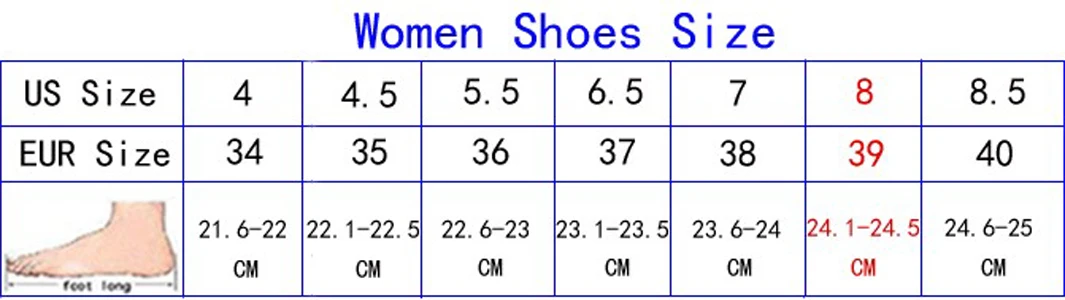 25.5 cm shoe size women's