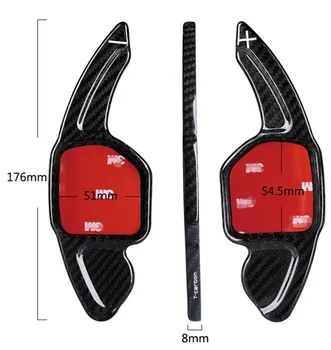 

Real Carbon Fiber Steering Wheel Shift Paddle Extension For Audi A3 RS3 A5 RS6 A4L A6L R8 A7 Q3 A8 Q5 S5 Q7 S6 TT S7 TTS