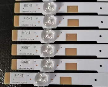 

New 20 PCS/set 7LED(3V) 575mm LED backlight strip for 55 inch TV LB55065 V0_04 V1_04 77900 E213009