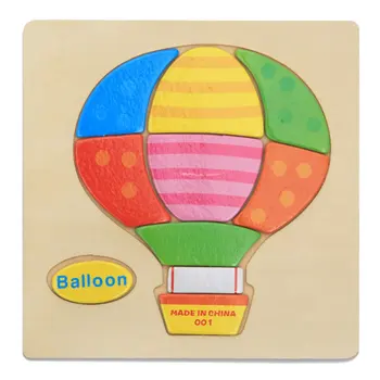 

Hot! 3D Wooden Puzzle Jigsaw Toys for Baby Cartoon Animal Puzzles Educational Developmental Kid Training Educational Toy Gift