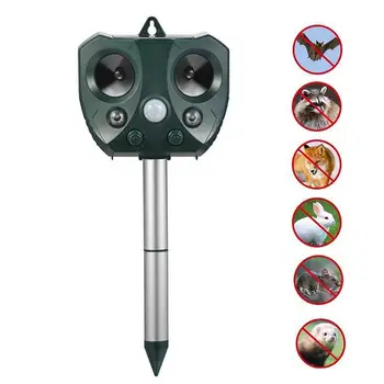 

Outdoor Ultrasonic Solar Animal Repeller Infrared Sensor Bird Chaser Dispeller
