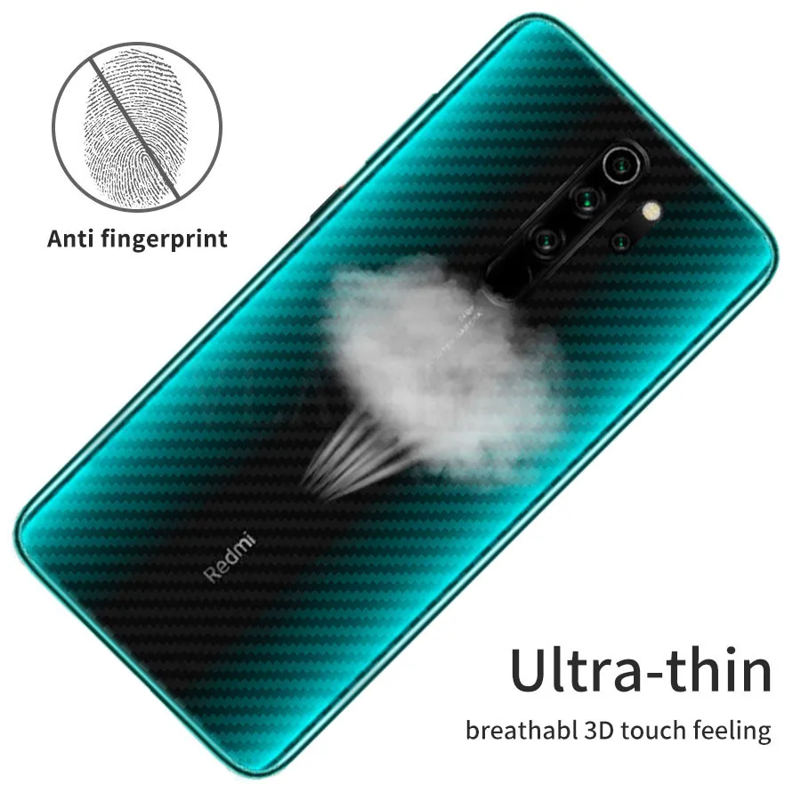 Защитная пленка для экрана 3D из чистого углеродного волокна задней панели Xiaomi Mi 8