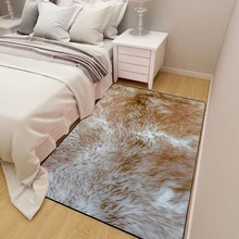 Нескользящие коврики, домашний декор, моющийся ковер для спальни, современный плюшевый коврик с животным узором, водопоглощающий Прямоугольный Коврик для кухонной двери