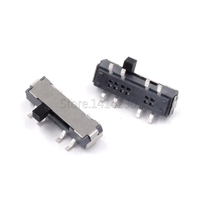 10Pcs MINI Miniature SMD SMT Side Slide Switch 2P3T 8 Pin 3 Position Toggle Switches Handle high 2mm | Обустройство дома