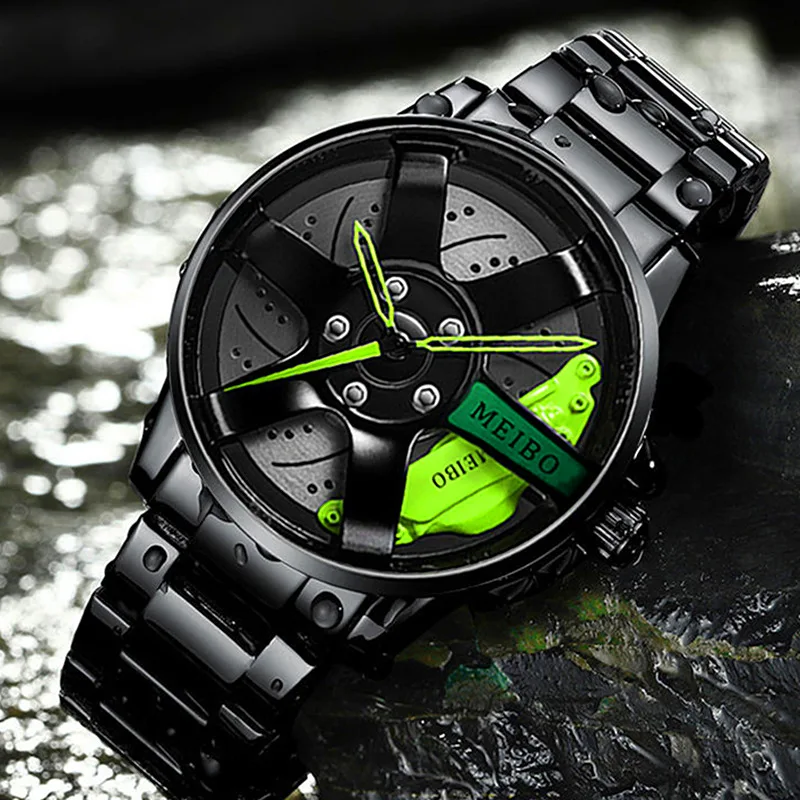 

New Black Luxury Men's Watches Stainless Steel Band Fashion Quartz Wristwatch Sports Man Male Clock reloj masculino relogios