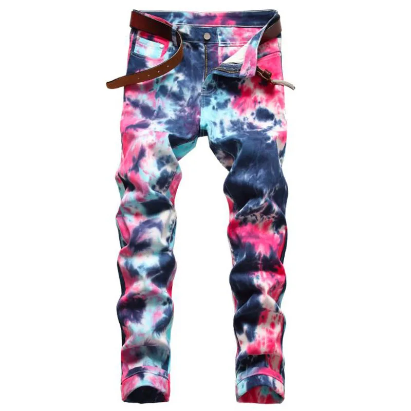 2021 New Colorful Spring Autumn Men Skinny Elastic Jeans  Mens Slim Fit Biker Denim Cotton Pants Motorcycle jeans para hombre