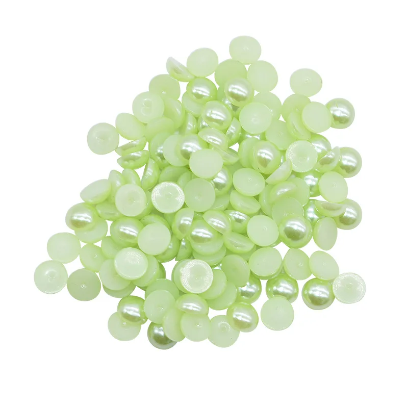 500/1000pcs 6mm Flatback Pearl Beads Half Round No Holes Fake Pearls for DIY Craft Scrapbooking Supplies Clothing Decorations - Цвет: P10
