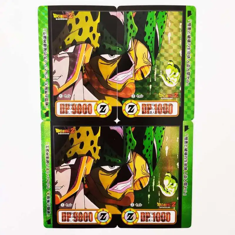 

2pcs/set Dragon Ball Z Cell Super Saiyan Goku Cell 2 In 1 Vegeta Toys Hobbies Hobby Collectibles Game Anime Collection Card