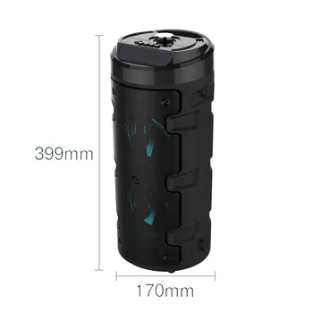

Cannon barrel bluetooth speaker high-power subwoofer portable speaker remote control K song music center supports USB/TF column