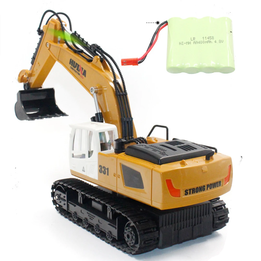 1:16 HUINA 1331 вращающийся привод для детей, 9 каналов моделирования, уличные игрушки, Радиоуправляемый грузовик, музыкальные инженерные транспортные средства, электронный звук, подарок