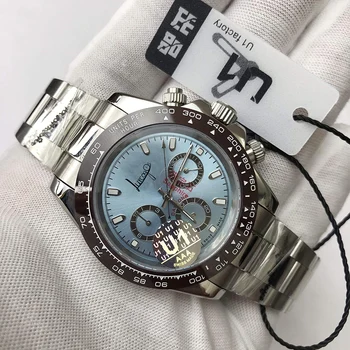 

2020 new Luxury watch brown bezel men automatic U1 factory sapphire glass sweeping daytona watches all small dials works