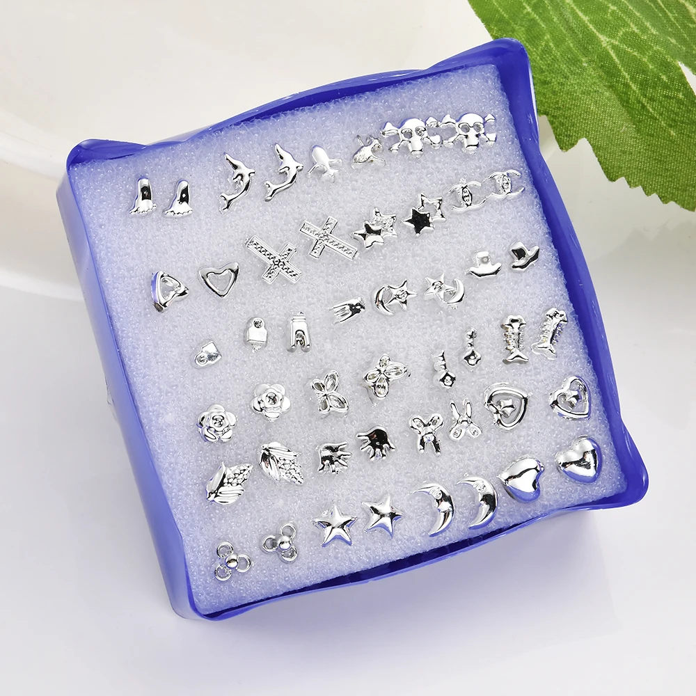 2020 New Fashion 24 Pair/ Set Wholesale Unisex Mix Styles Stud Earrings Women Men Plastic Plated Stud Earrings Jewelry - Image 5