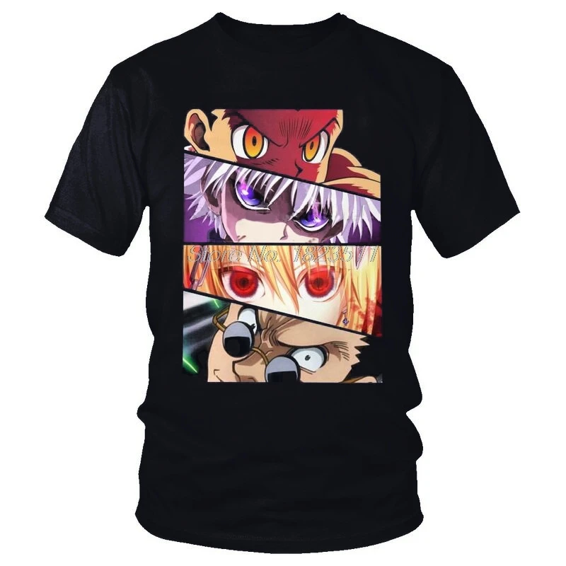 Hunter x Hunter Shirt Killua Shirt Best Anime Gift Cool Anime T-Shirt HxH Hunter x Hunter Killua Cold Eyes Unisex Anime T-Shirt