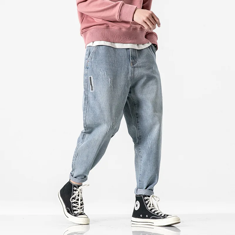 

Wu Airlines 2020 Spring Jeans Loose Straight Trend Korean-style Loose-Fit Versatile Couples Sports Casual Pants Men's