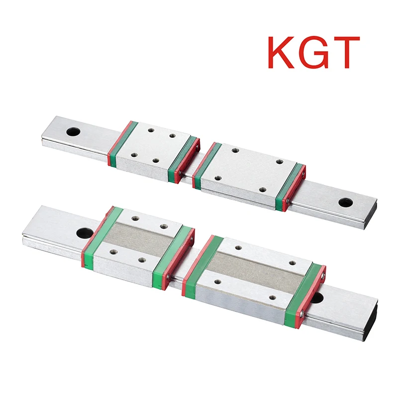 Миниатюрная линейная направляющая KGT MGW7 MGW9 MGW12 MGW15 скользящая каретка L100 350 400 450 600
