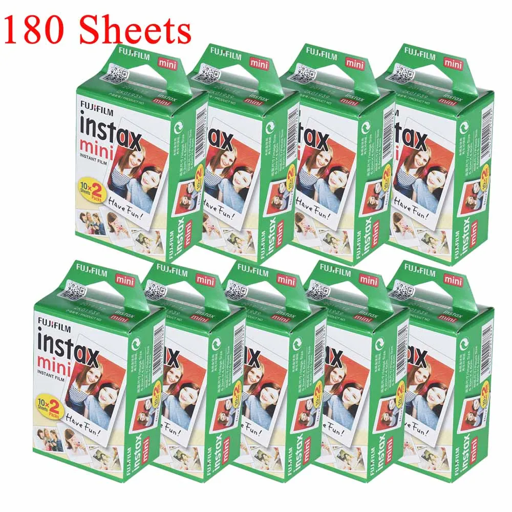 180 pcs Пленка Fujifilm Instax Mini 10-100 лист для Fujifilm Instax Mini 7s 8 25 90 9 Instax camera Mini 8 9 пленка с фотоальбомом - Цвет: 180 pcs