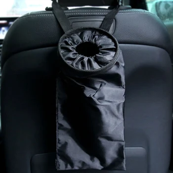 

1 Pc Car Sear Back Litter Trash Bin Hanging Foldable Storage Garbage Bag Hand Bag Holder Container