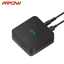 Mpow BH100 3nd версия Bluetooth 4,1 аудио приемник адаптер Встроенный шумоизолятор 3,5 мм разъем/Aux для ТВ домашняя автомобильная аудиосистема