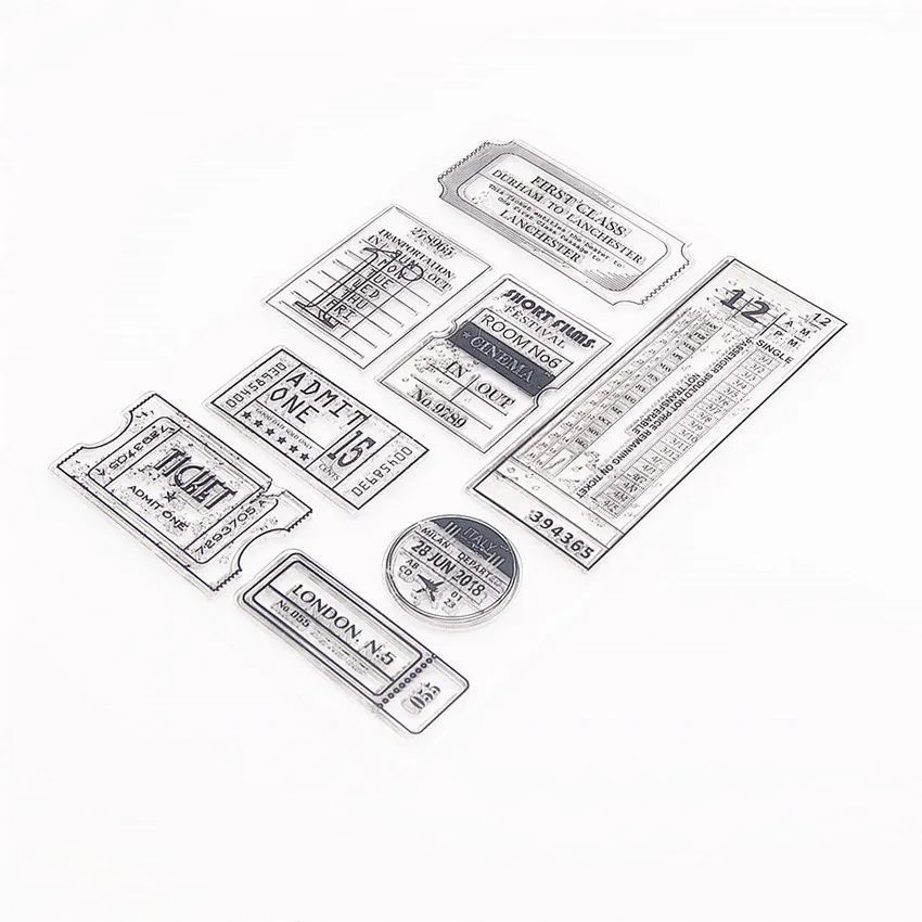 15.5*21.5CM Bill Transparent Clear Stamps / Silicone Seals Roller Stamp For DIY Scrapbooking Photo Album/Card Making