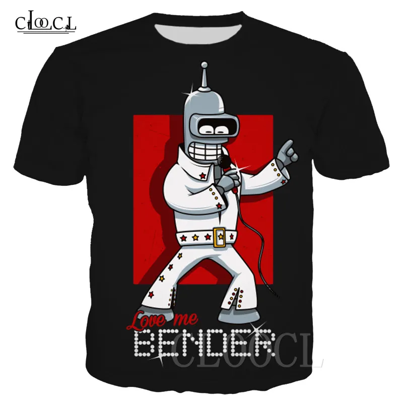 T Shirt 1 Аниме Futurama, 3D принт, мужская и женская футболка, модные Мультяшные футболки, популярная забавная футболка Харадзюку, Homme, забавная футболка размера плюс - Цвет: T Shirt 1