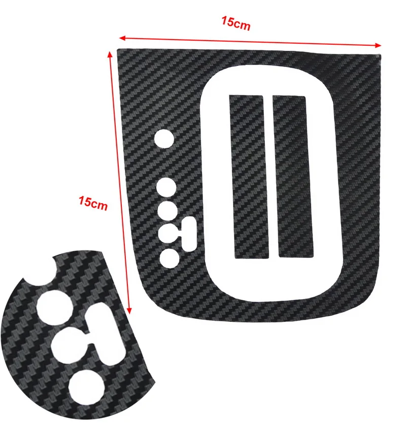 

1pcs Black Decal Carbon Fiber Panel For Golf MK6 R20 AT Automatic Gear Panel Sticker DSG Stikers