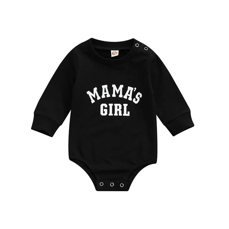 Baby Bodysuits Fur Autumn Infant Baby Boys Girls Sweatshirts Rompers Letter Print Long Sleeve Pullover Rompers Jumpsuits Casual Clothes for Kids Baby Bodysuits Fur Baby Rompers