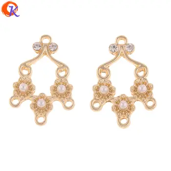 

Cordial Design 50Pcs 19*28MM Jewelry Accessories/DIY Making/Earrings Connectors/Imitation Pearl/Hand Made/Earring Findings