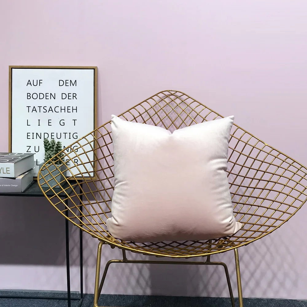 Роскошный бархатный чехол для подушки подушка черный серый диван желтый золотой