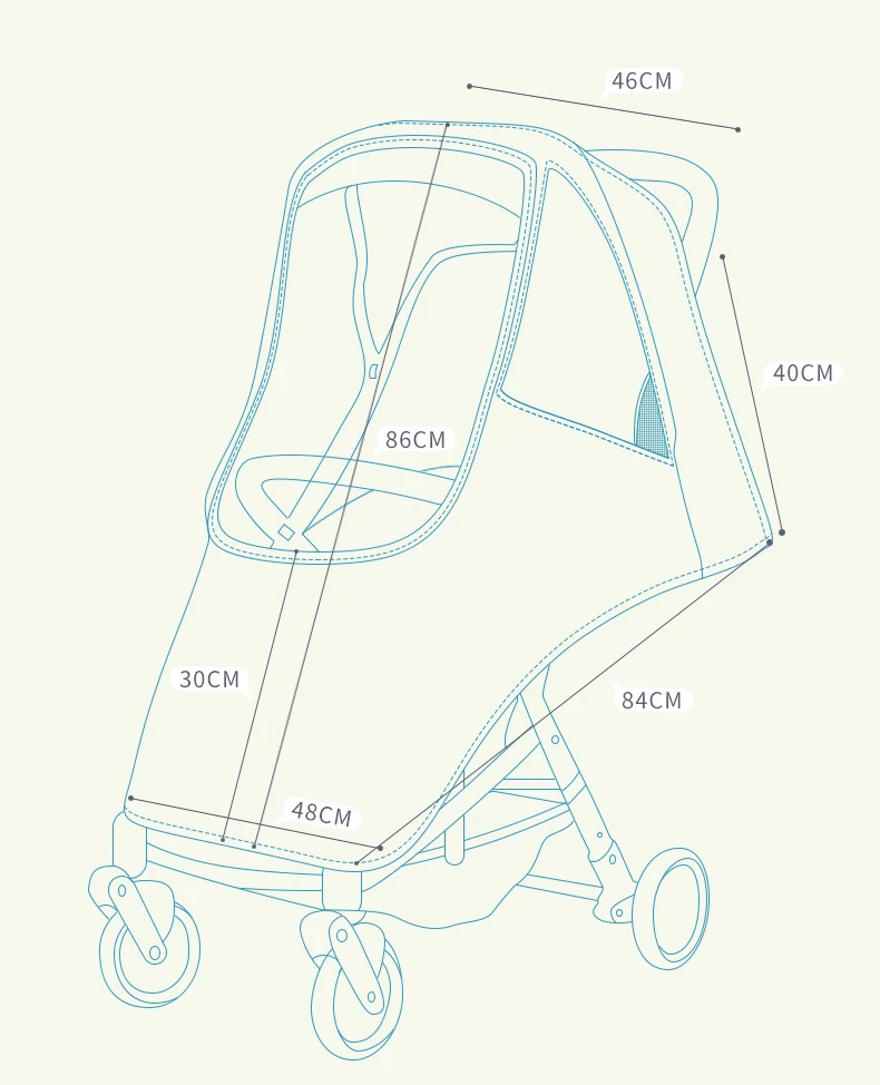 Детские коляски вещи, аксессуары, малоенькая прогулочная коляска дождевик Еда Класс нетоксичный Детские коляски ветрозащитный дождевик
