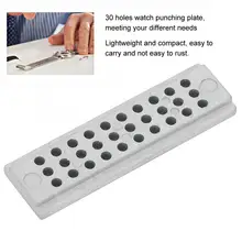 Профессиональные 30 отверстий Стальные Часы Клепки Кол держатель удар блочные часы инструмент для ремонта высокого качества инструмент для часов для часовщика c
