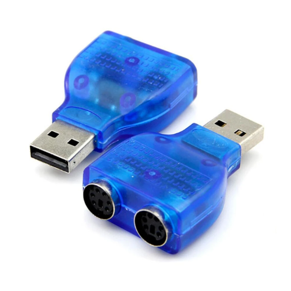 dominio Legibilidad bandeja Adaptador convertidor USB a PS2, convertidor USB a PS2 Dual para ratón y  teclado|usb port connector|usb condenserconnector ddk - AliExpress