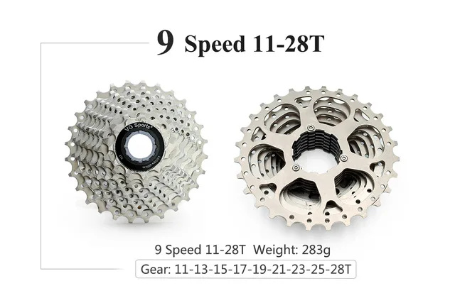 9 Speed 11-28T G VG Спорт 8 9 10 11 скоростной дорожный велосипед свободного хода дорожный велосипед кассета велосипед свободного хода велосипед Звездочка cog велоцидад cdg свободное колесо - Цвет: 9 Speed 11-28T G